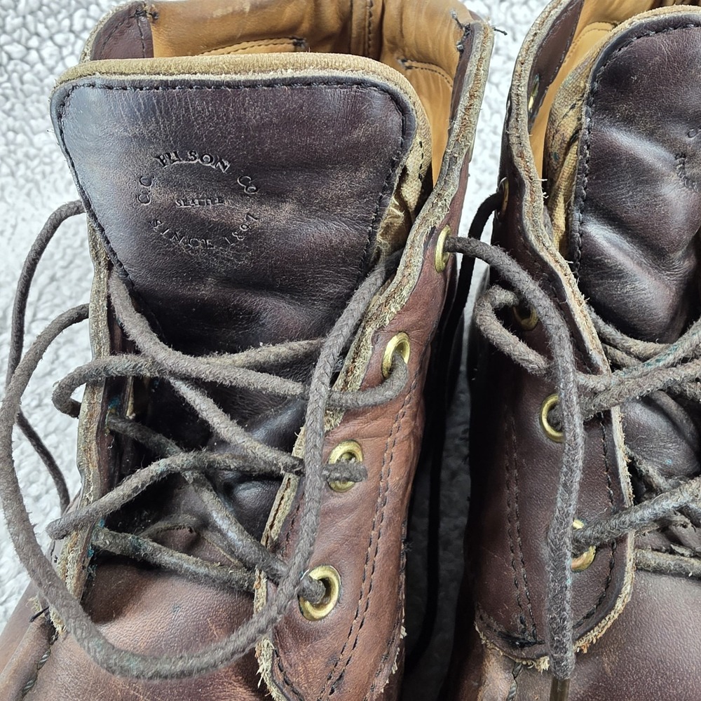 Filson Uplander Chukka Boots Brown Leather Men's 9 EE‎ Moc Toe 904 - Picture 3 of 16